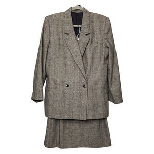 Vintage Ashley Brooke skirt suit set size 10